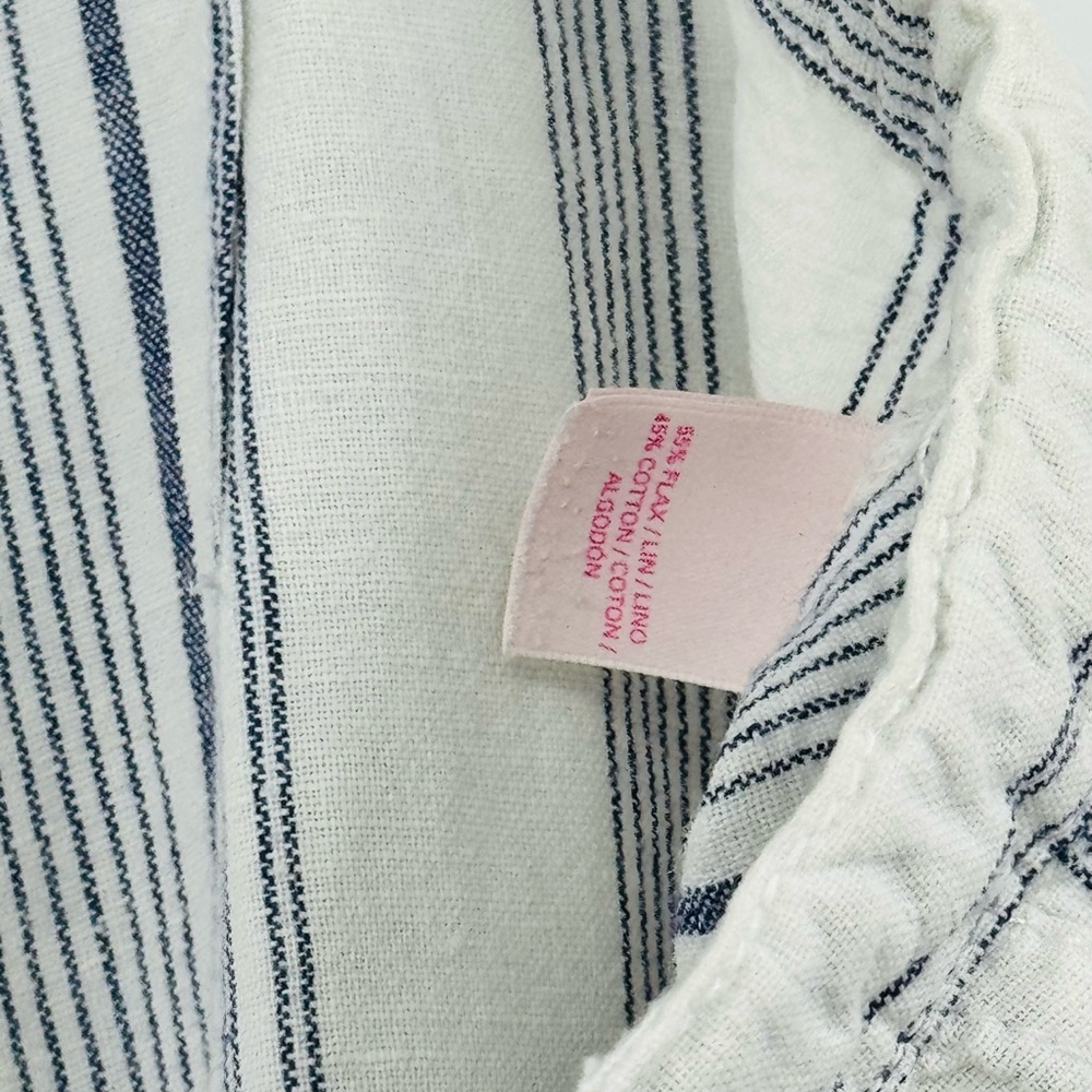 Victoria's Secret Striped Navy and White Pants Size 8 - Picture 7 of 8